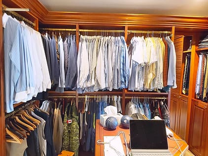 closet organization for him