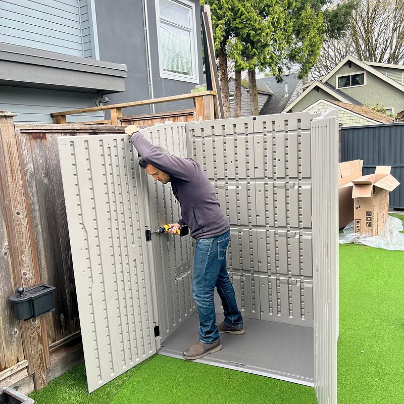 shed installation